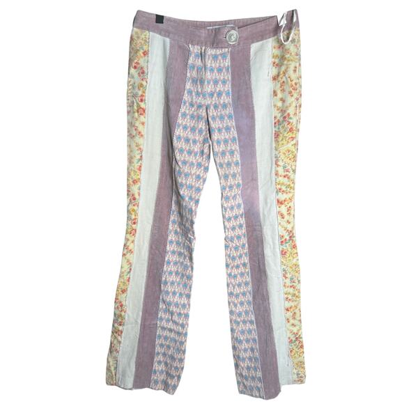 Vintage Jessica By Christopher L 4 100% Cotton Plaid Patterned Pants - Picture 1 of 6